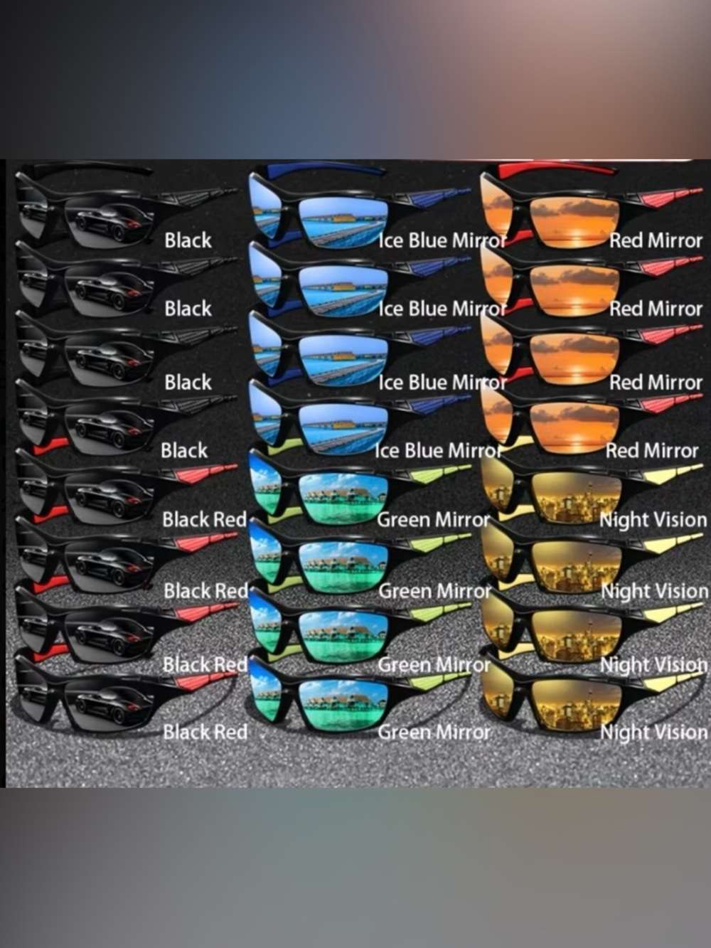 Unisex (men) Mirrored Sport Sunglasses 😎